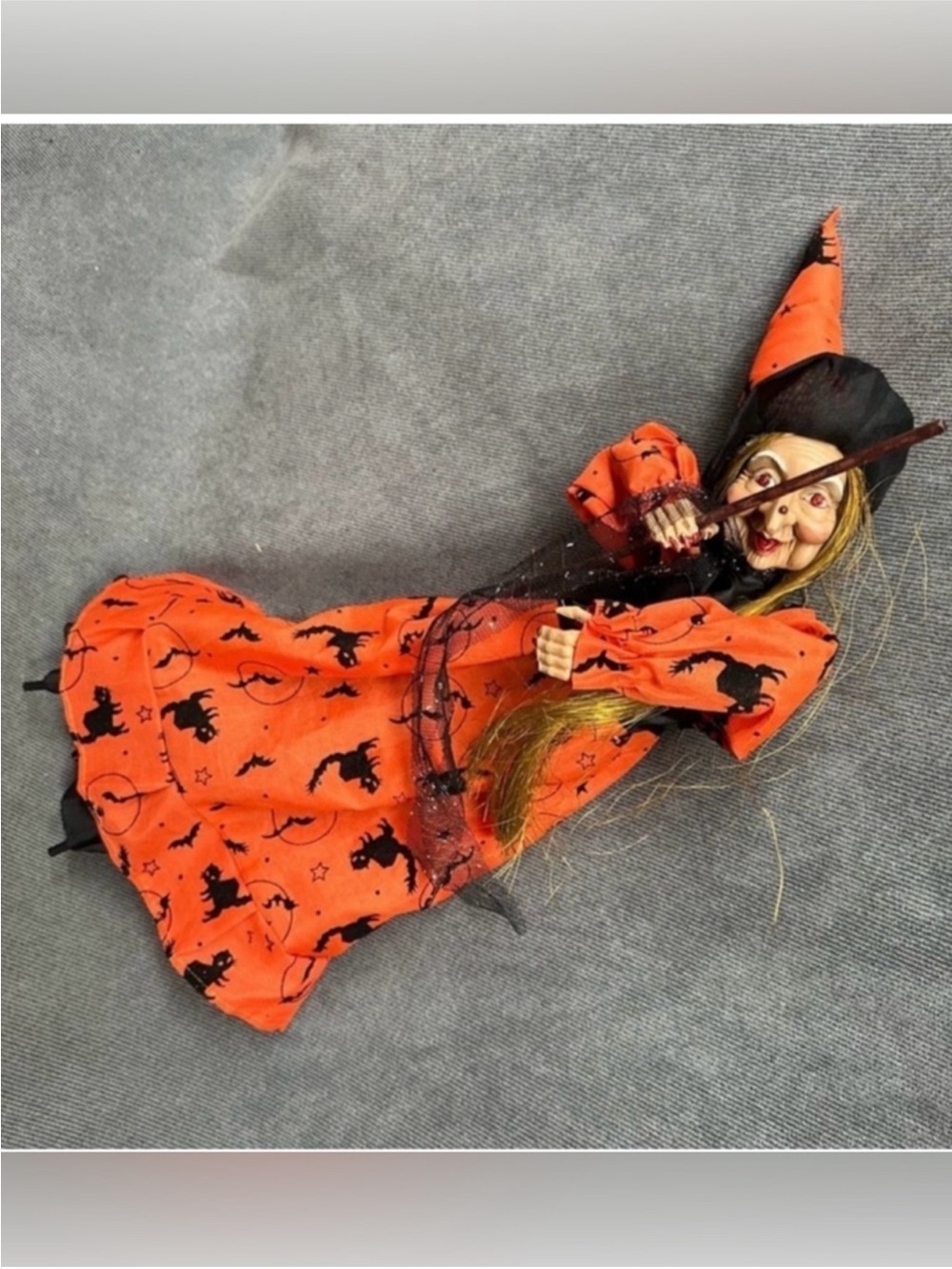 Halloween witch wreath accessory